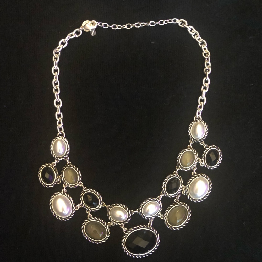 Statement necklace.